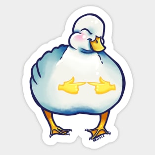 Shy Little Duck Sticker